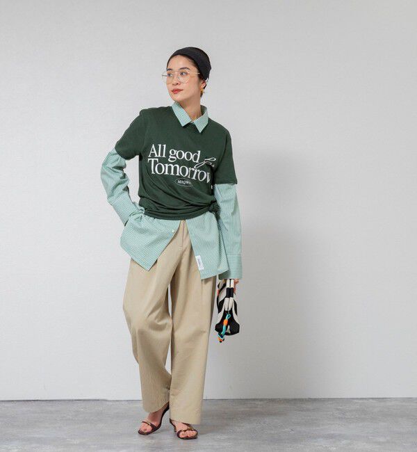 MAQWEL「【MAQWEL/マクウェル】ウォッシャブルAgfT T-SHIRT」|Tシャツ・カットソー|