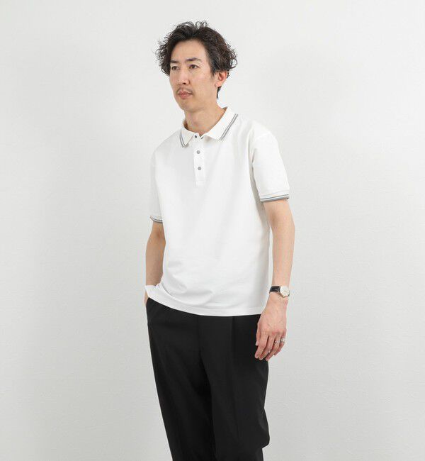 NOLLEY'S goodman「【TAION/タイオン】NON DOWN BASIC JERSEY HARF SLEEVE POLO 26SS」|ポロシャツ|