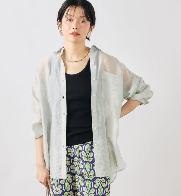 NOLLEY'S「ウォッシャブルヴィンテージリブ2WAYタンク」|タンクトップ|