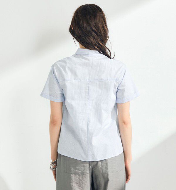 fredy emue「シャーリング半袖シャツ」|シャツ・ブラウス|