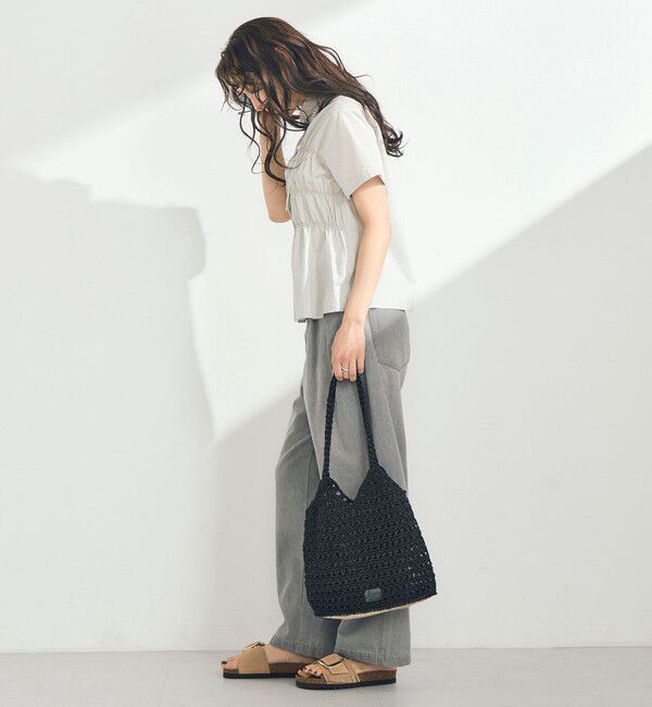 fredy emue「シャーリング半袖シャツ」|シャツ・ブラウス|