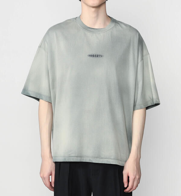  「roberto collina | コットン 半袖ロゴTシャツ MEN」|Tシャツ・カットソー|GREEN系1