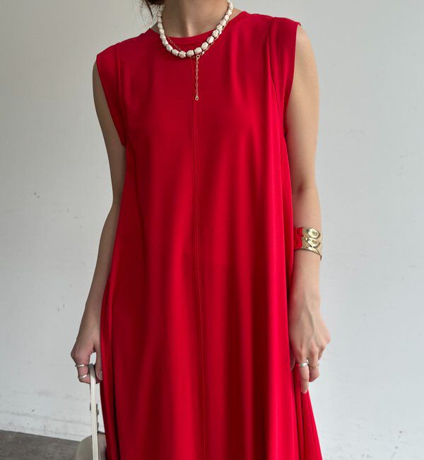  「シルケットスムースフレアカットワンピース」|ワンピース|