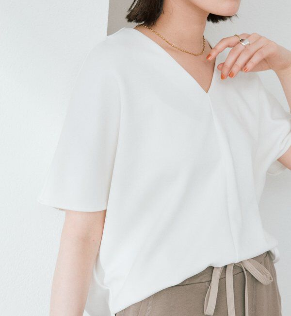  「予約【セットアップ着用可能/接触冷感機能付き】ドレーピーカットソー」|Tシャツ・カットソー|