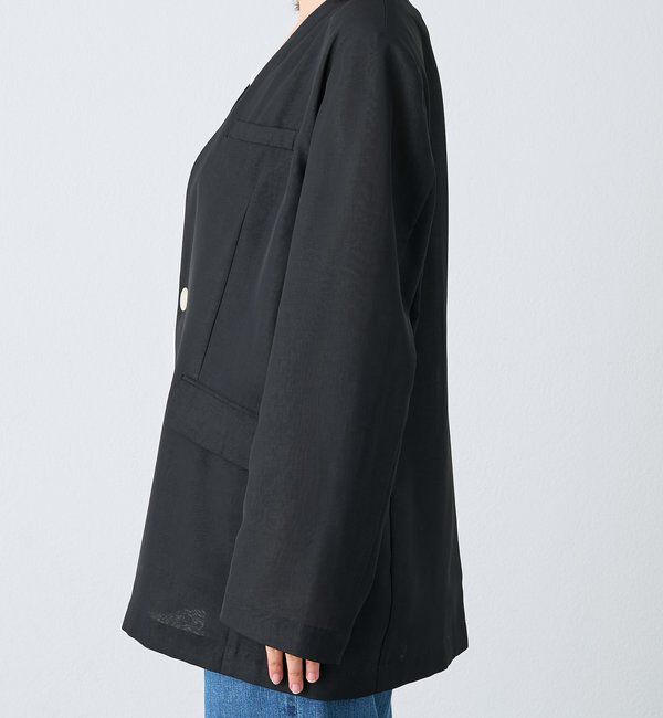  「【a Nice （ア ・ニース）】ノーカラージャケット」|テーラードジャケット|