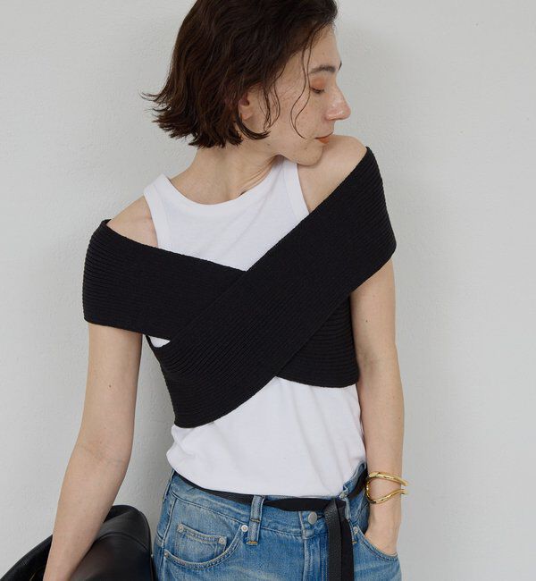  「クロスリブビスチェ」|ニット・セーター|