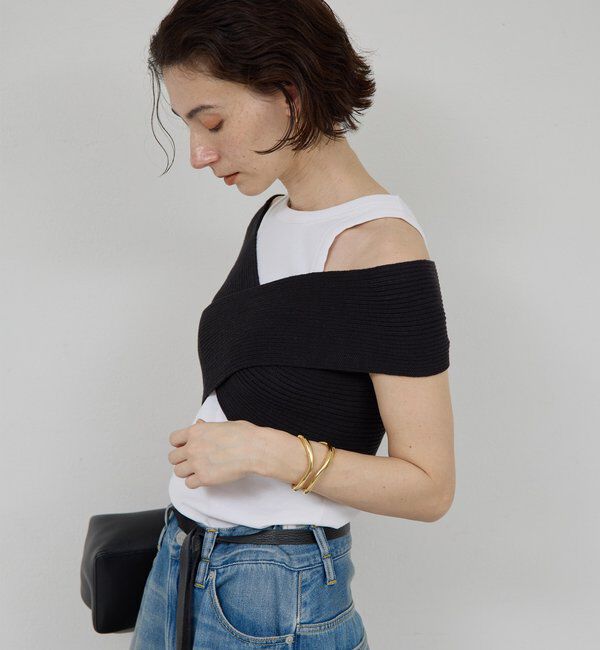  「クロスリブビスチェ」|ニット・セーター|