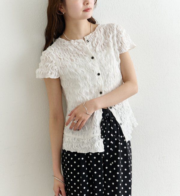  「エアリーシャーリングブラウス」|シャツ・ブラウス|