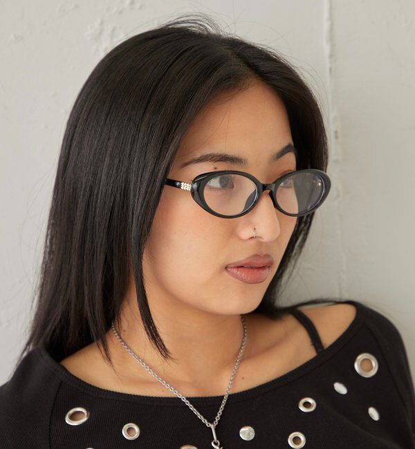  「オーバルグラス」|ピアス|