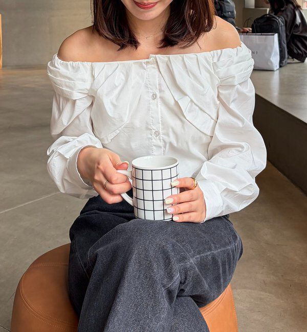  「オフショルパフブラウス」|シャツ・ブラウス|