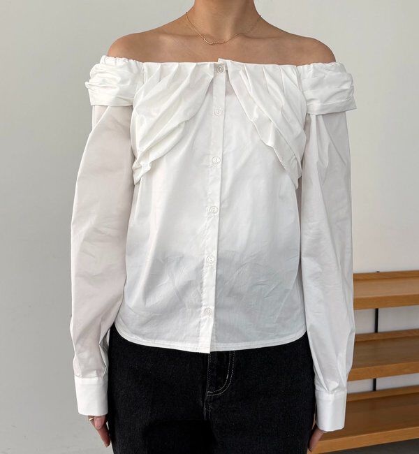  「オフショルパフブラウス」|シャツ・ブラウス|
