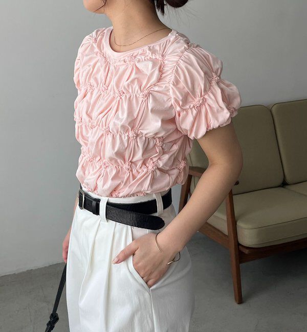  「【新色イエロー・チャコールグレー】シャーリングホイップＴ」|Tシャツ・カットソー|