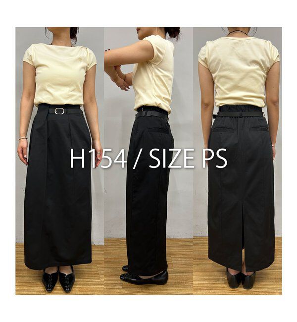  「【主役級スカート/低身長サイズあり】アシメタックベルト付スカート」|スカート|