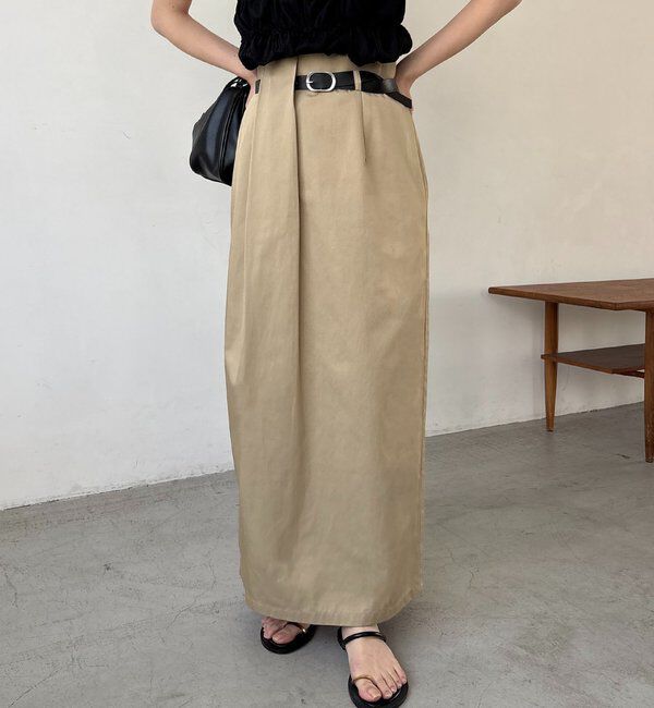  「【主役級スカート/低身長サイズあり】アシメタックベルト付スカート」|スカート|