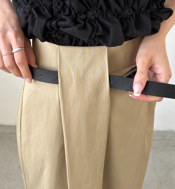  「【主役級スカート/低身長サイズあり】アシメタックベルト付スカート」|スカート|