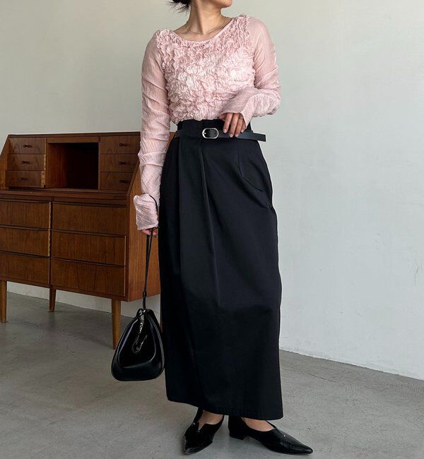  「【主役級スカート/低身長サイズあり】アシメタックベルト付スカート」|スカート|