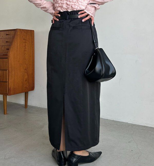  「【主役級スカート/低身長サイズあり】アシメタックベルト付スカート」|スカート|