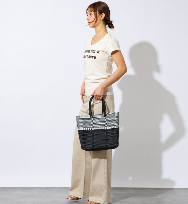 ABAHOUSE「【MOON BIRD/ムーンバード】手編みのメルカドバッグM/かごバッグ/軽量/」|トートバッグ|