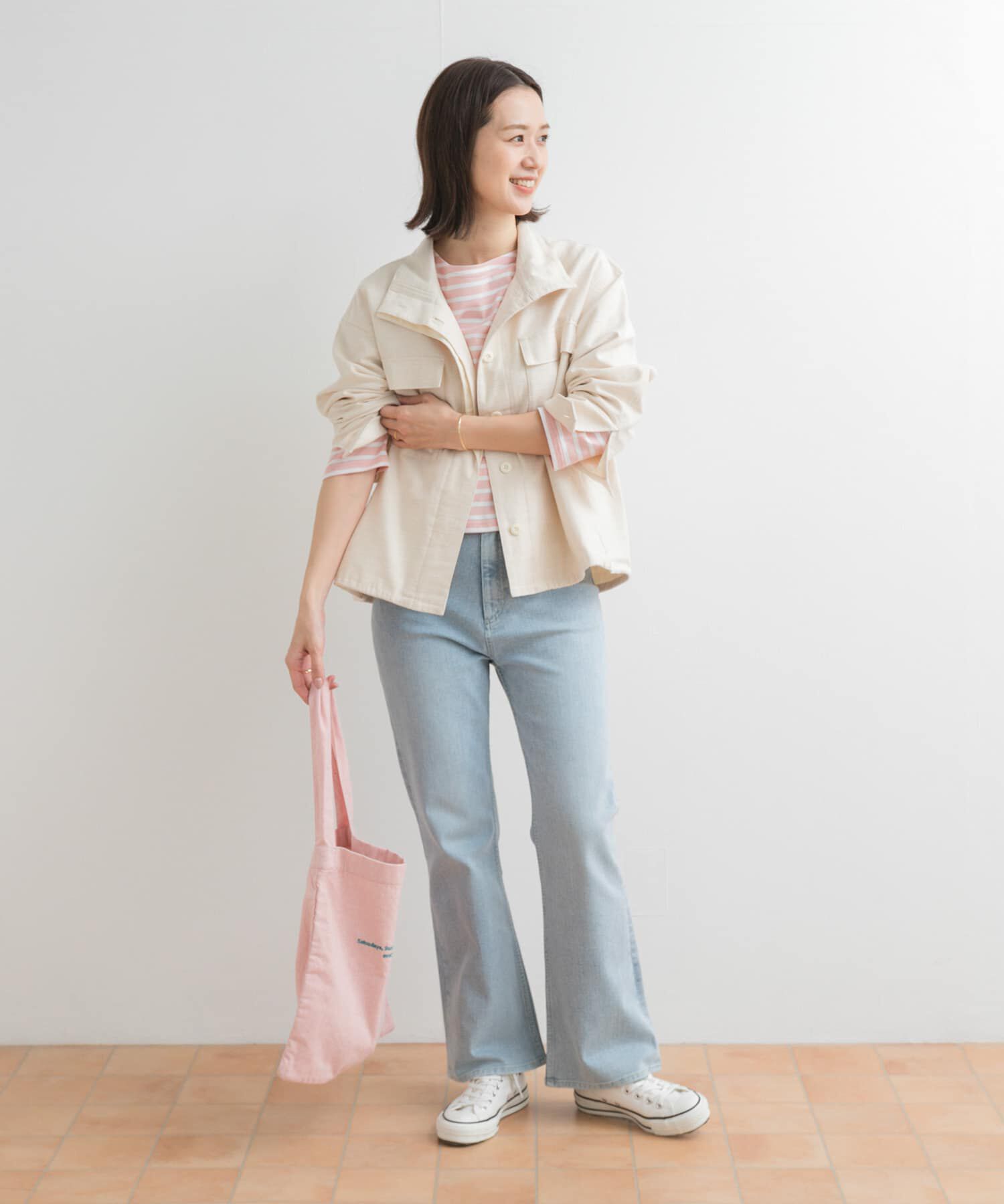 URBAN RESEARCH DOORS「ストレッチフレアデニムパンツ」|デニム|