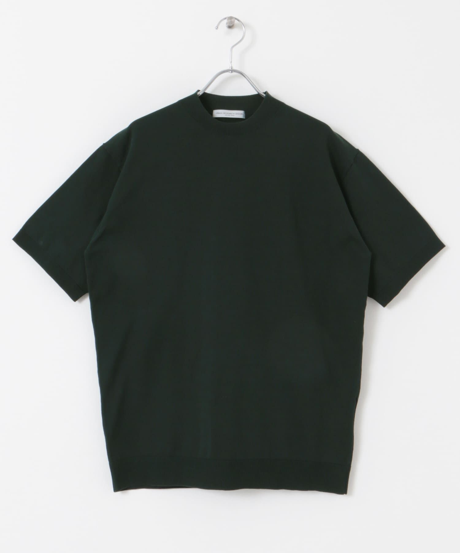 URBAN RESEARCH DOORS「LIFE STYLE TAILOR　ハイゲージクルーネック半袖ニット」|シャツ・ブラウス|