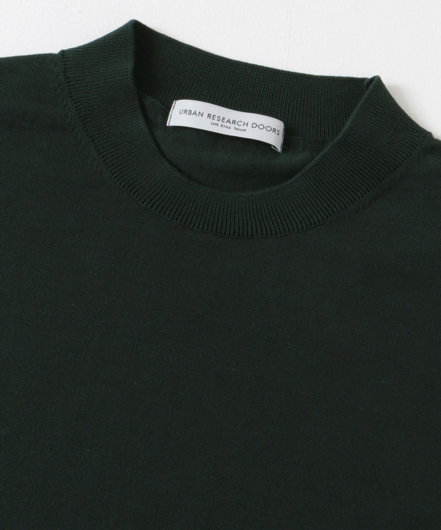 URBAN RESEARCH DOORS「LIFE STYLE TAILOR　ハイゲージクルーネック半袖ニット」|シャツ・ブラウス|