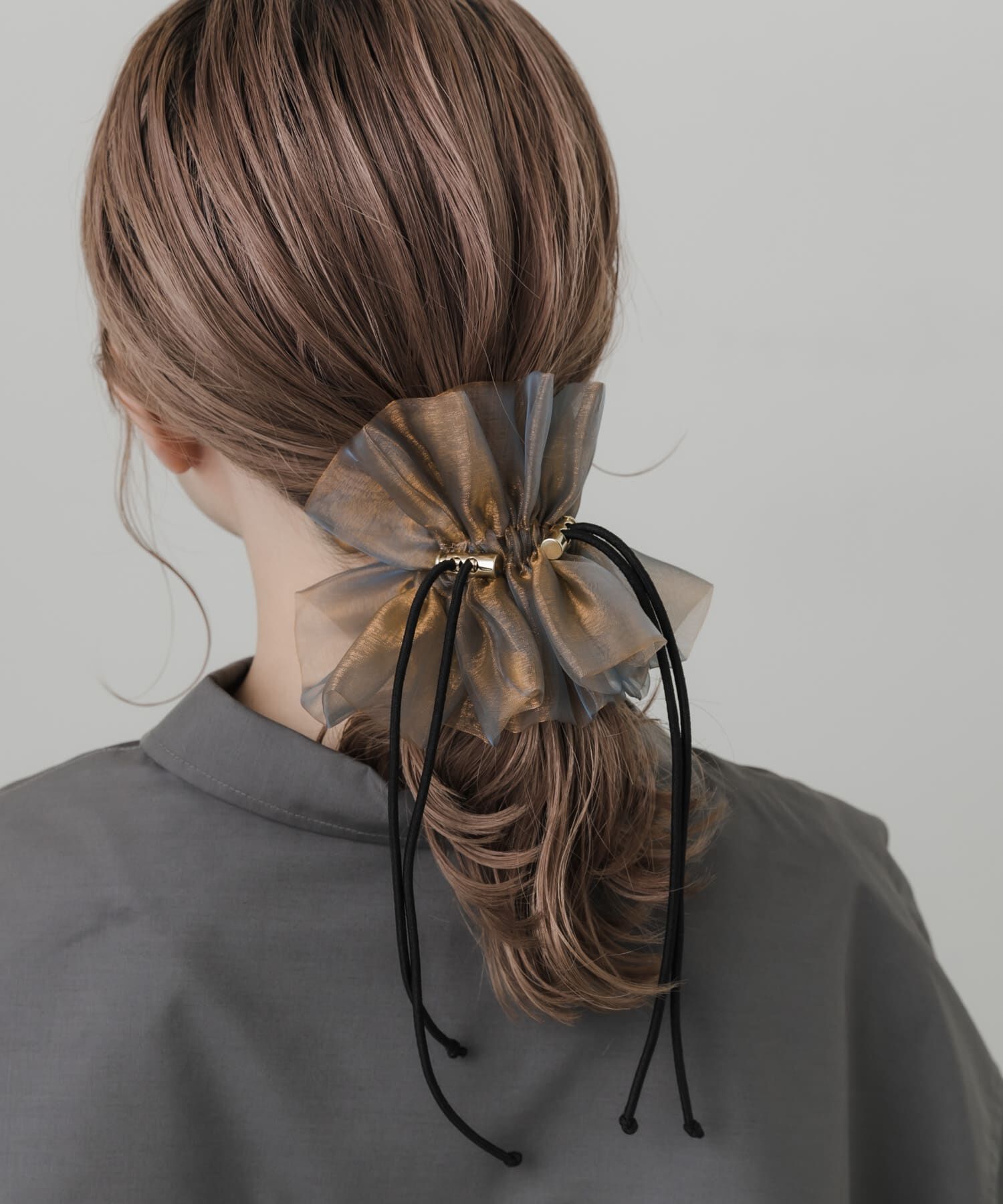 SMELLY「ドローコードシアーシュシュ」|ヘアゴム・シュシュ|