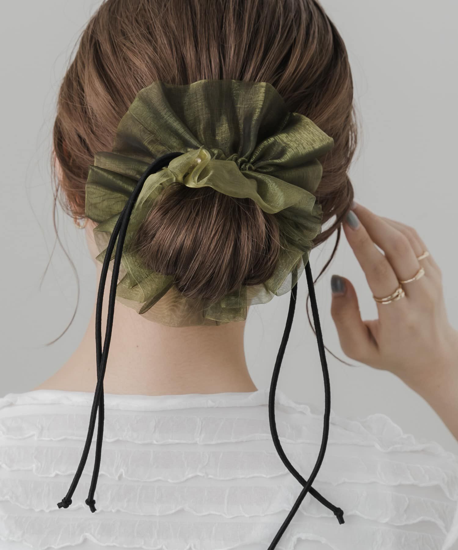 SMELLY「ドローコードシアーシュシュ」|ヘアゴム・シュシュ|