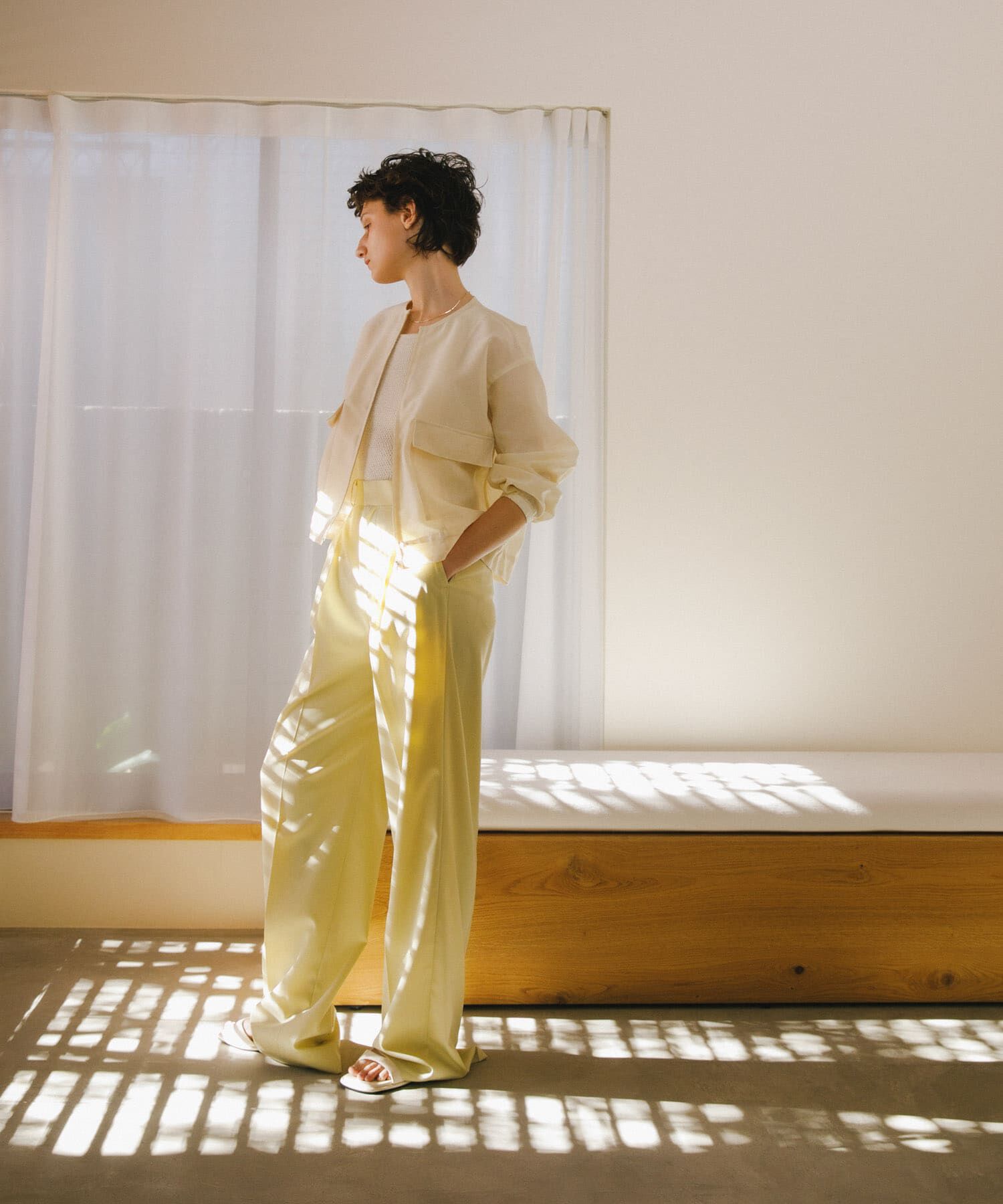 URBAN RESEARCH ROSSO「オーガンジーシアーブルゾン」|ブルゾン・スタジャン|