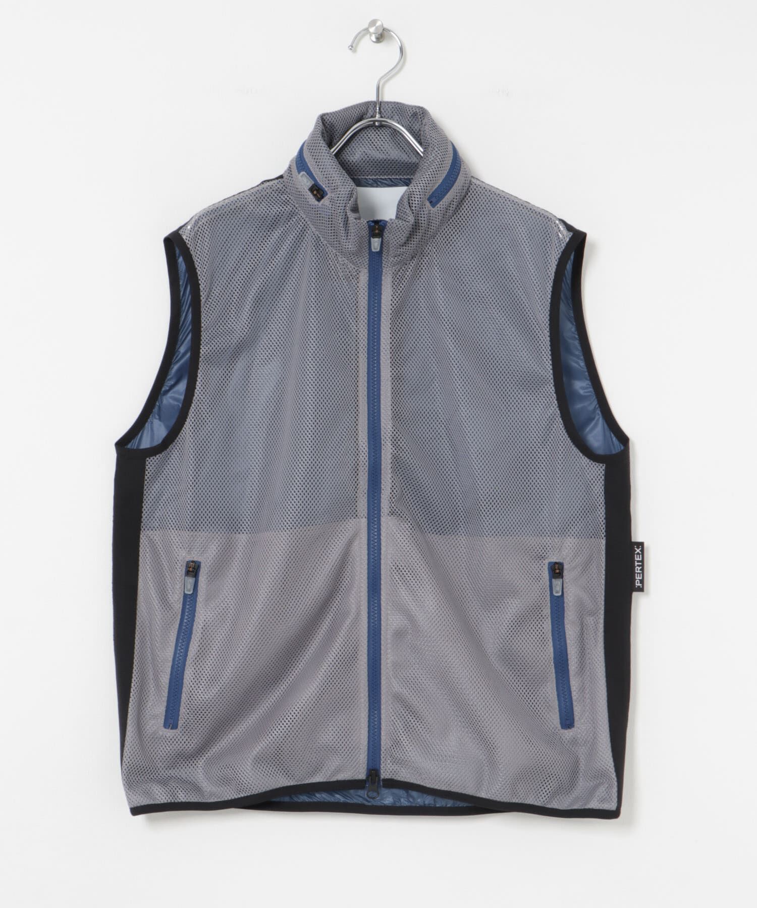 URBAN RESEARCH「MARMOT CAPITAL　PERTEX FLONT MESH VEST」|ノーカラーコート|