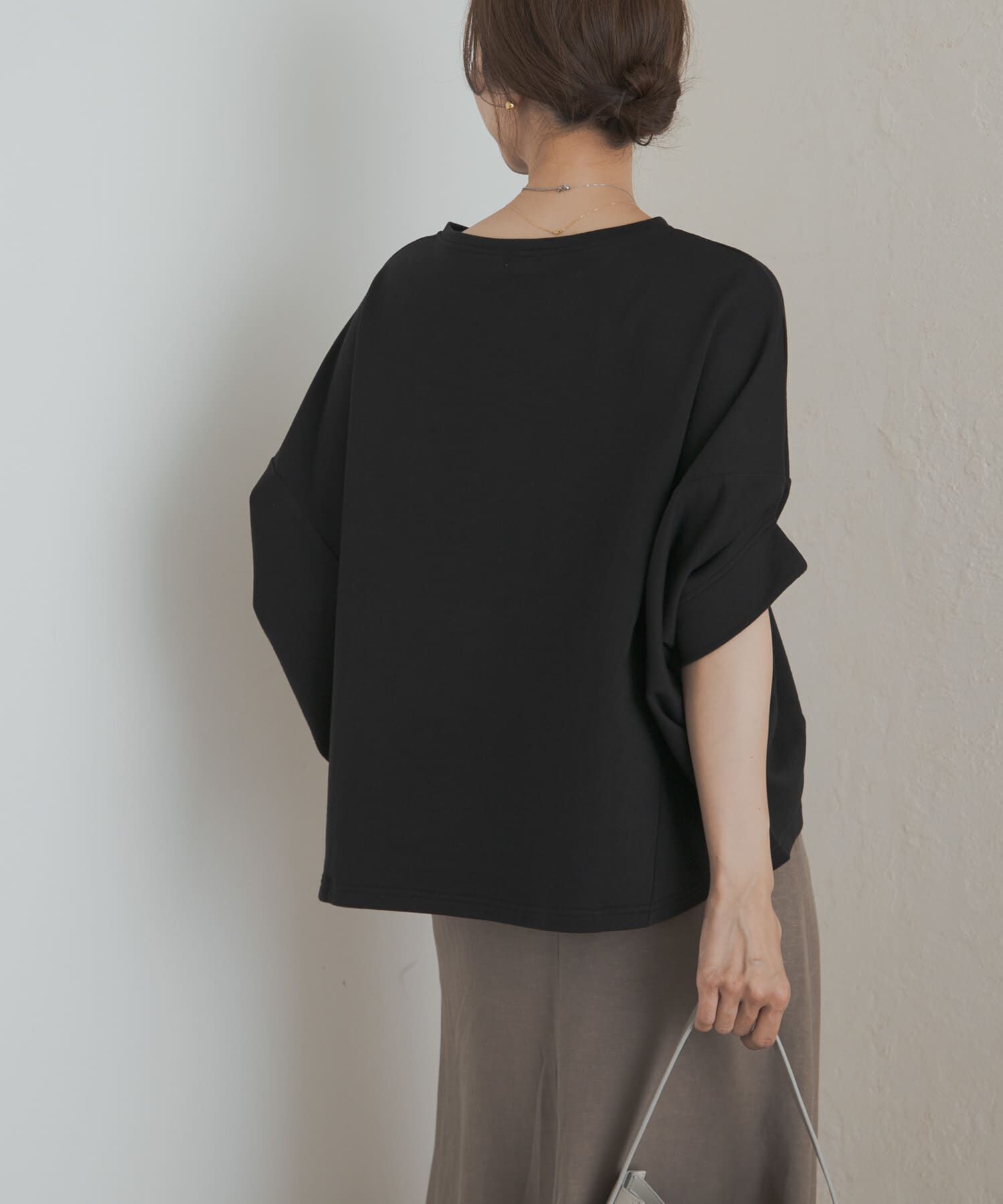 URBAN RESEARCH DOORS「『UR GREEN』ミニ裏毛変形プルオーバー」|Tシャツ・カットソー|