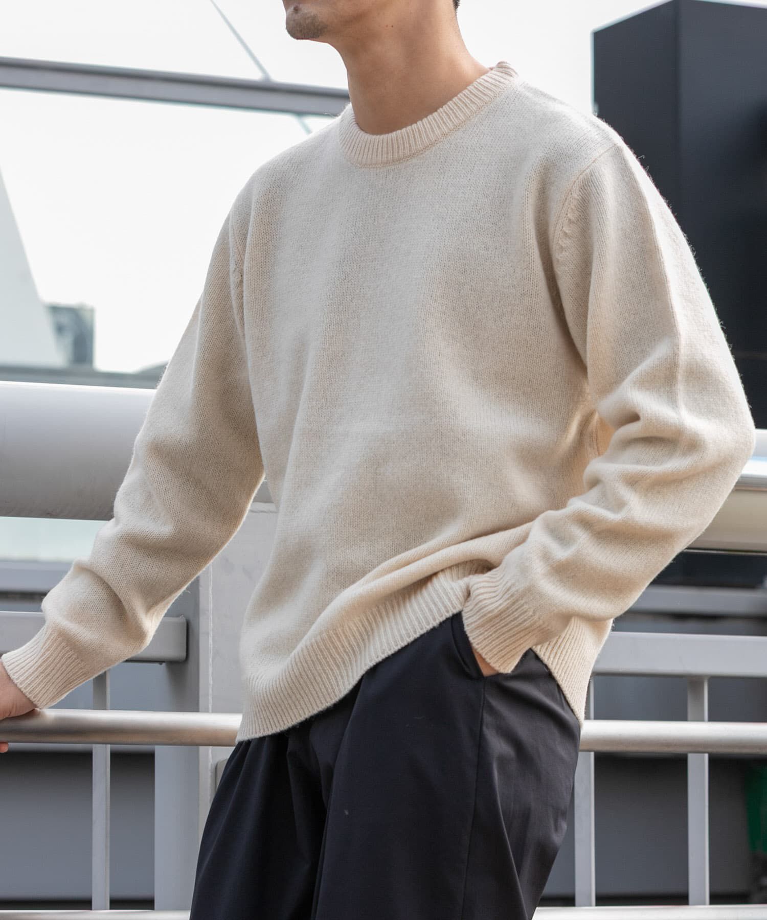 URBAN RESEARCH ROSSO「『XLサイズあり』シェットランドウールクルーネックニット」|ニット・セーター|