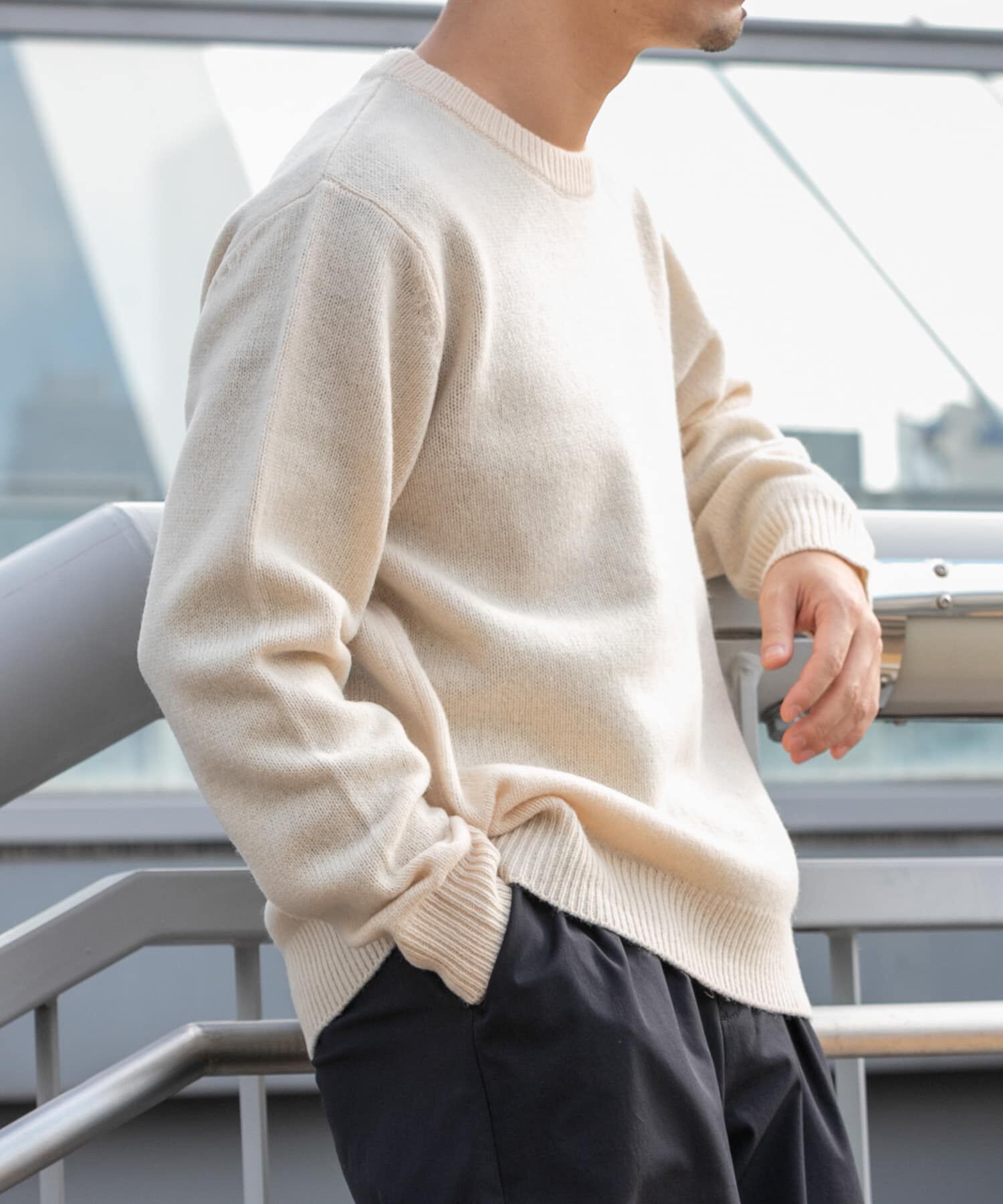 URBAN RESEARCH ROSSO「『XLサイズあり』シェットランドウールクルーネックニット」|ニット・セーター|