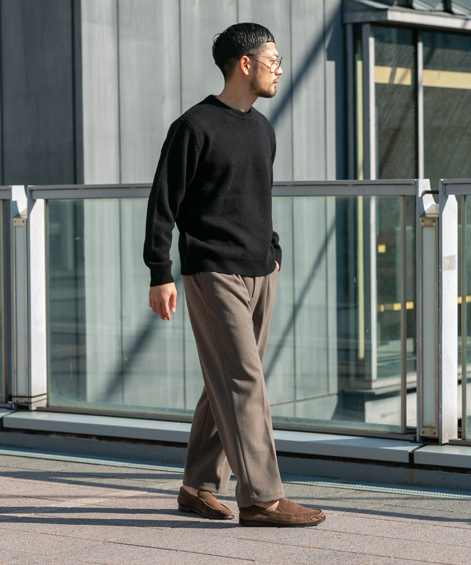 URBAN RESEARCH ROSSO「『XLサイズあり』シェットランドウールクルーネックニット」|ニット・セーター|