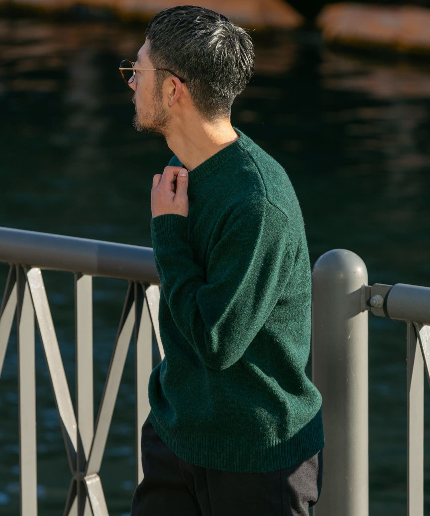 URBAN RESEARCH ROSSO「『XLサイズあり』シェットランドウールクルーネックニット」|ニット・セーター|