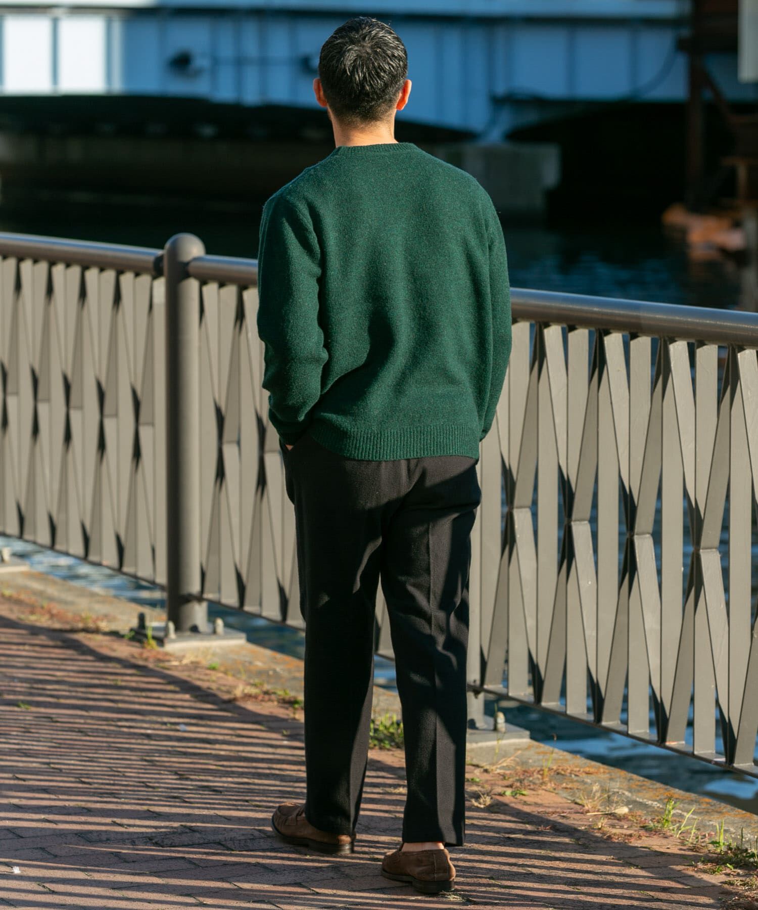 URBAN RESEARCH ROSSO「『XLサイズあり』シェットランドウールクルーネックニット」|ニット・セーター|