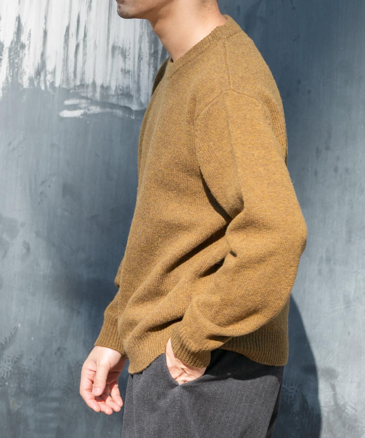 URBAN RESEARCH ROSSO「『XLサイズあり』シェットランドウールクルーネックニット」|ニット・セーター|