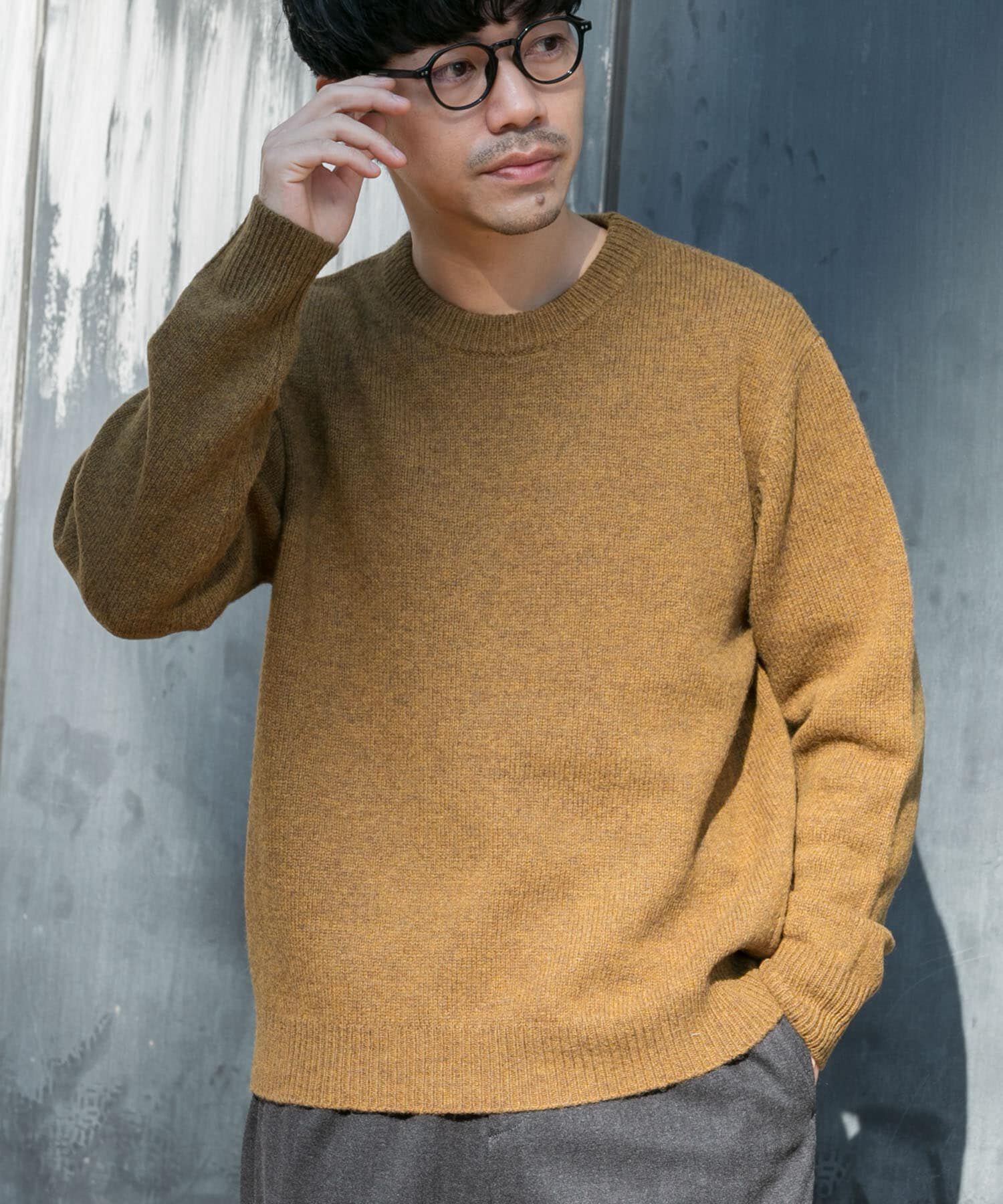 URBAN RESEARCH ROSSO「『XLサイズあり』シェットランドウールクルーネックニット」|ニット・セーター|