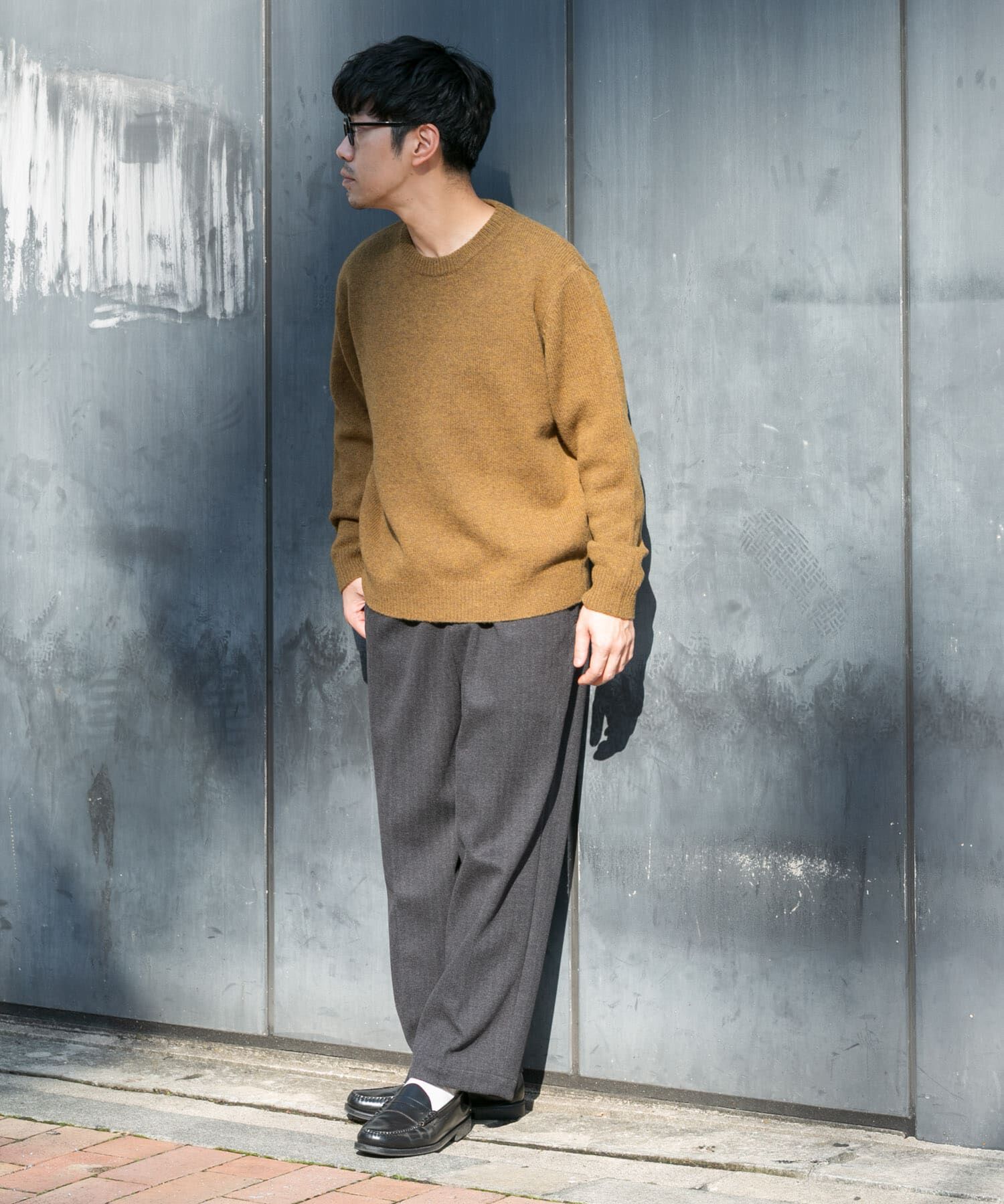 URBAN RESEARCH ROSSO「『XLサイズあり』シェットランドウールクルーネックニット」|ニット・セーター|