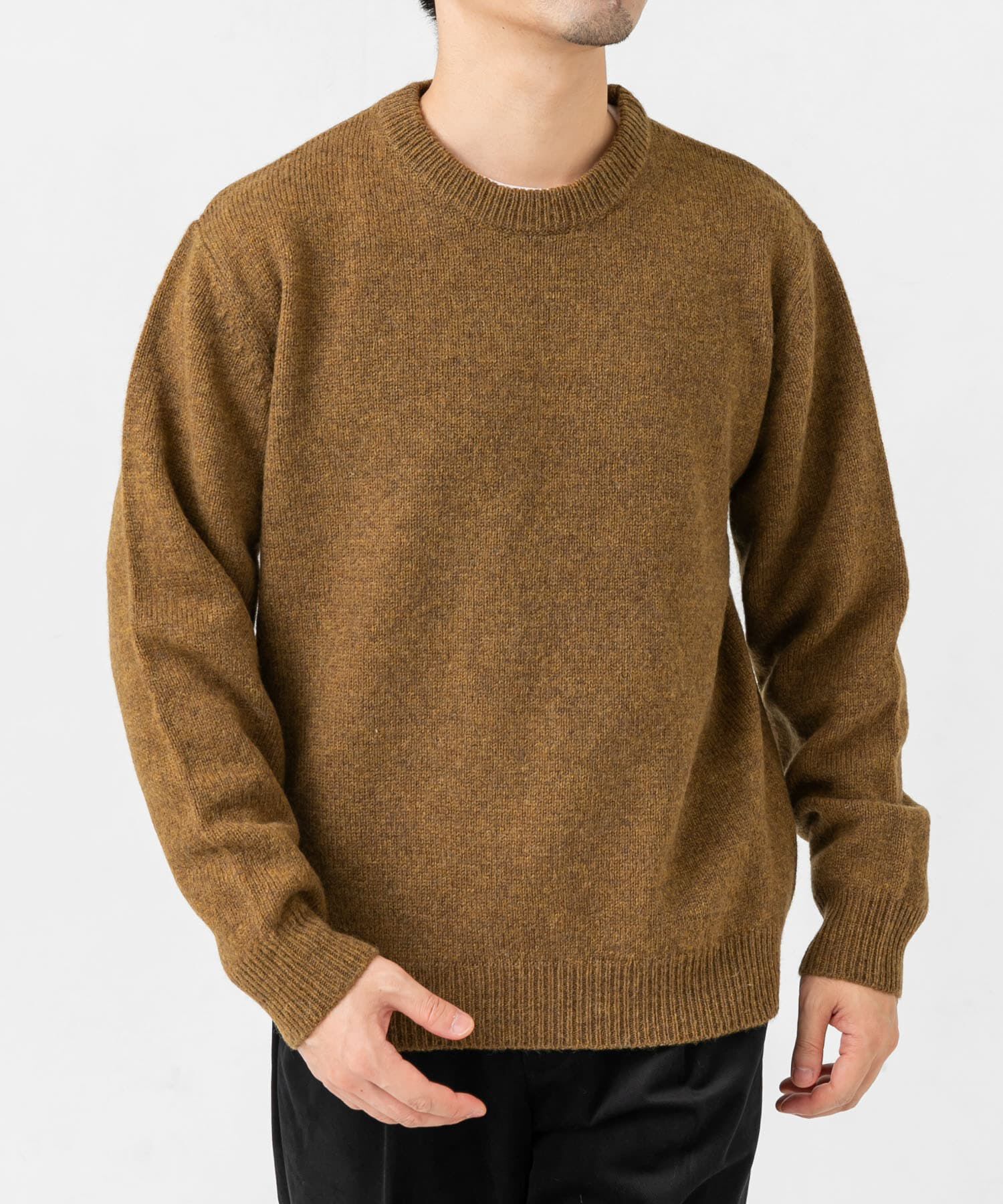 URBAN RESEARCH ROSSO「『XLサイズあり』シェットランドウールクルーネックニット」|ニット・セーター|