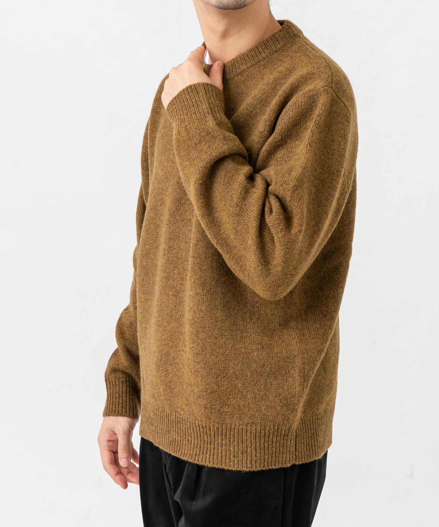 URBAN RESEARCH ROSSO「『XLサイズあり』シェットランドウールクルーネックニット」|ニット・セーター|