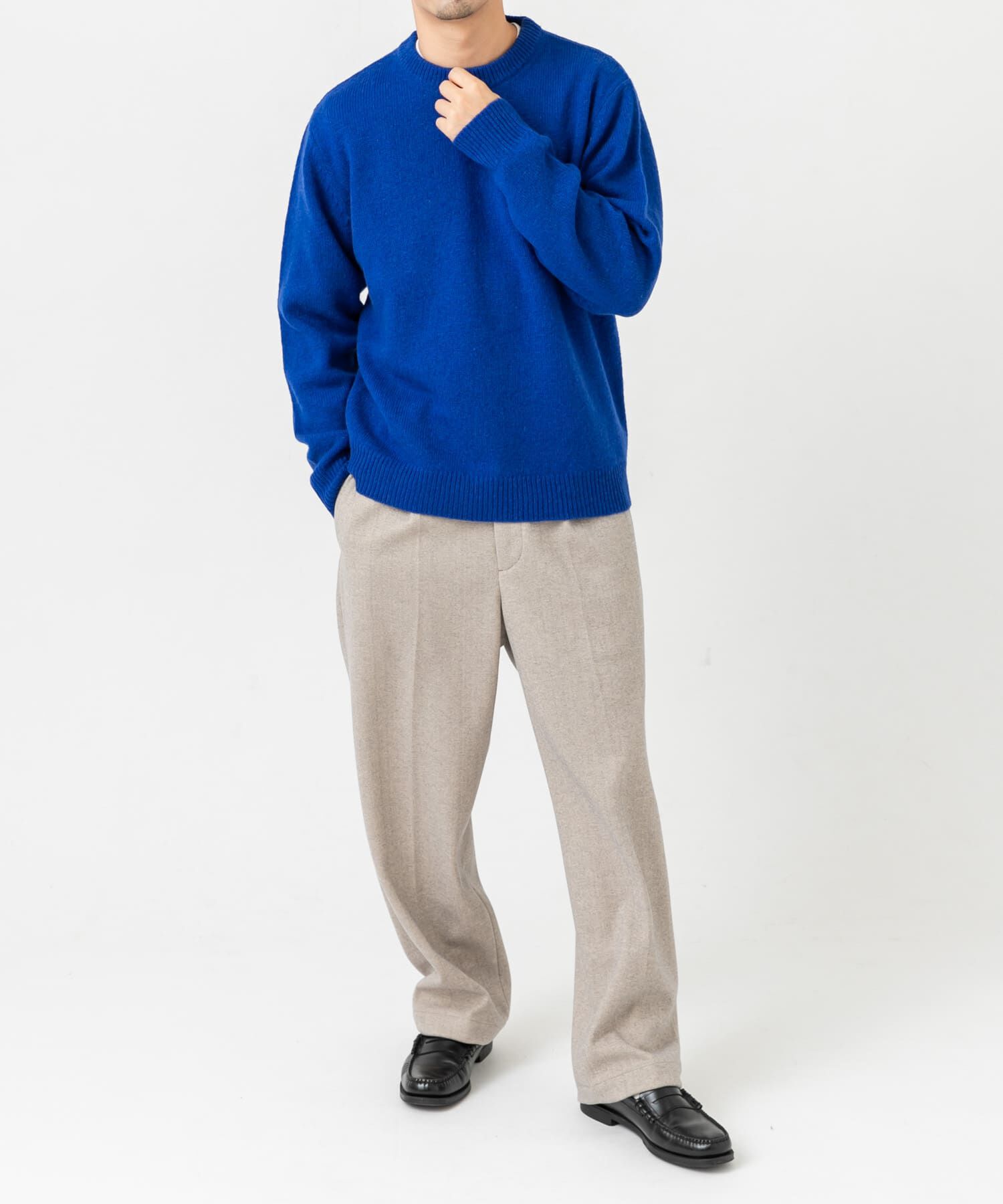 URBAN RESEARCH ROSSO「『XLサイズあり』シェットランドウールクルーネックニット」|ニット・セーター|