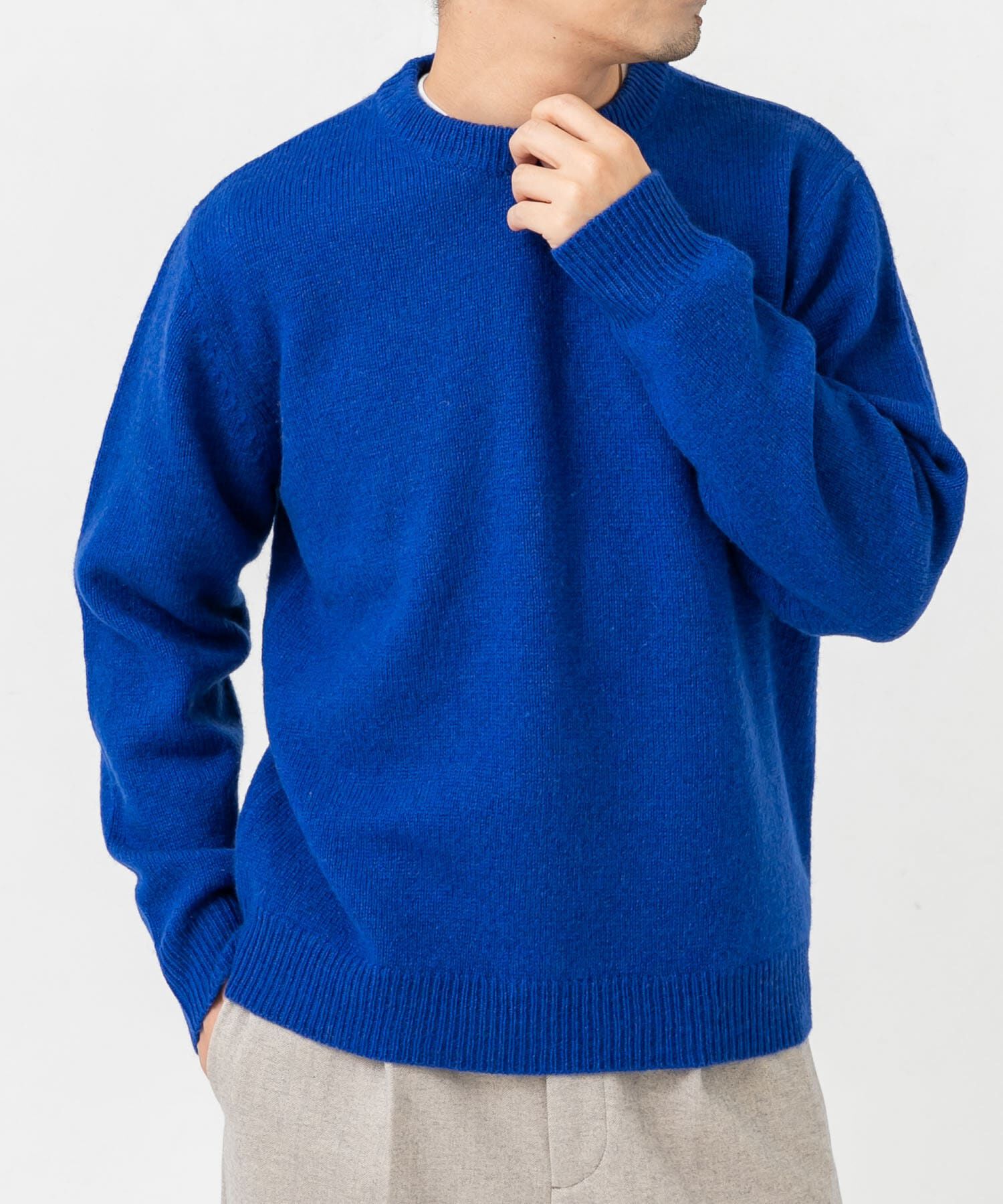 URBAN RESEARCH ROSSO「『XLサイズあり』シェットランドウールクルーネックニット」|ニット・セーター|