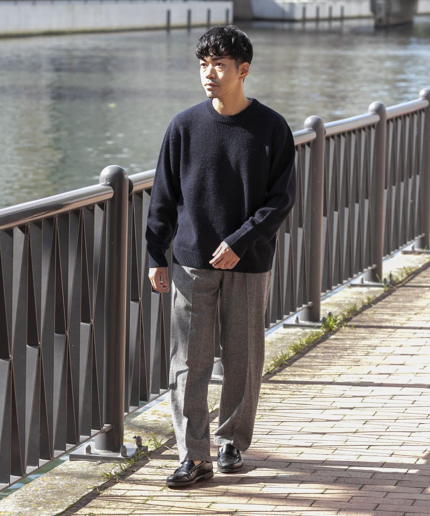 URBAN RESEARCH ROSSO「『XLサイズあり』シェットランドウールクルーネックニット」|ニット・セーター|