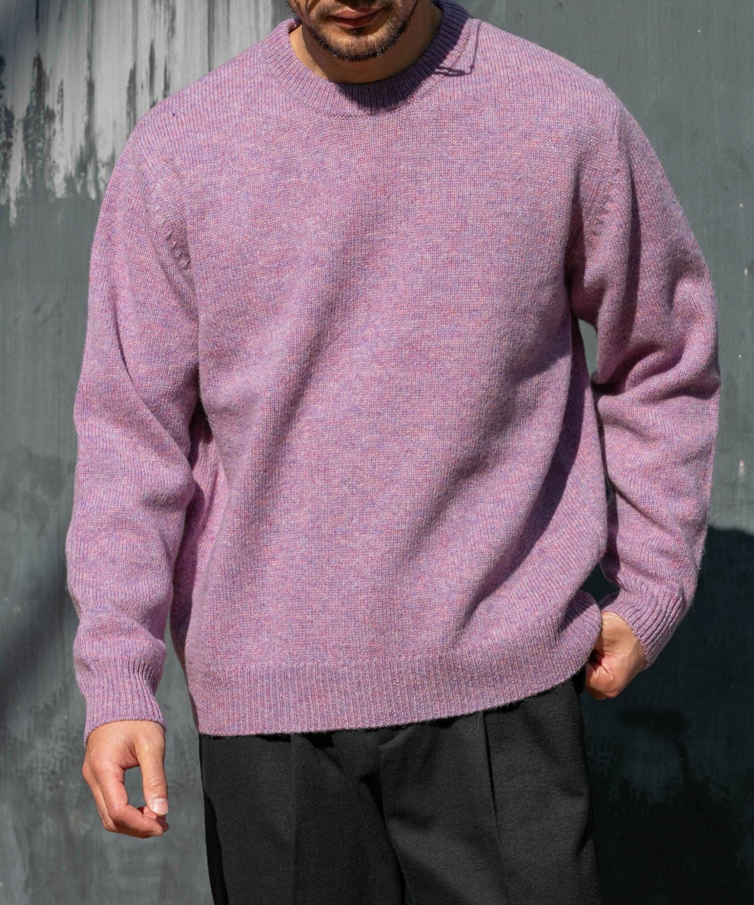 URBAN RESEARCH ROSSO「『XLサイズあり』シェットランドウールクルーネックニット」|ニット・セーター|