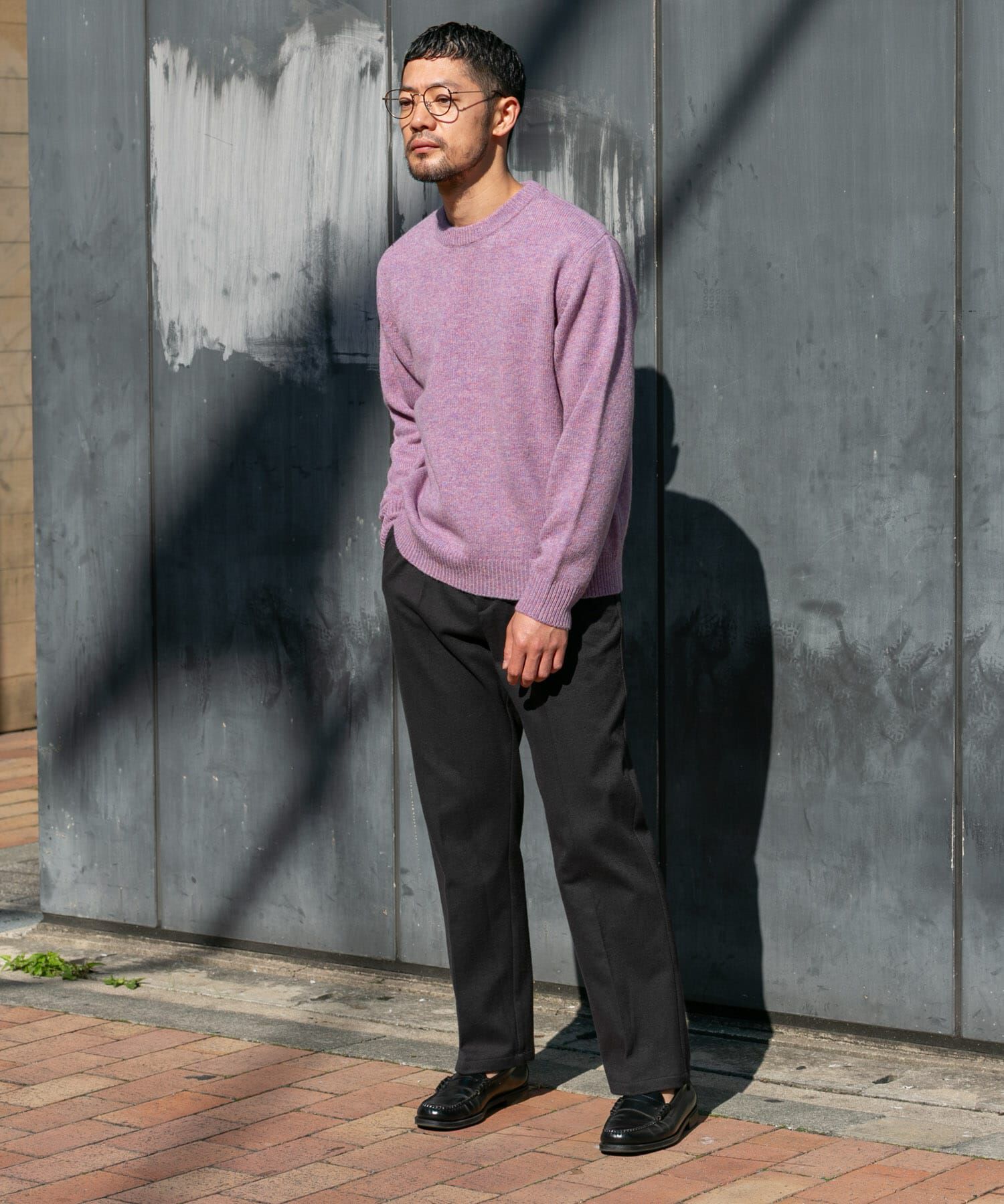 URBAN RESEARCH ROSSO「『XLサイズあり』シェットランドウールクルーネックニット」|ニット・セーター|