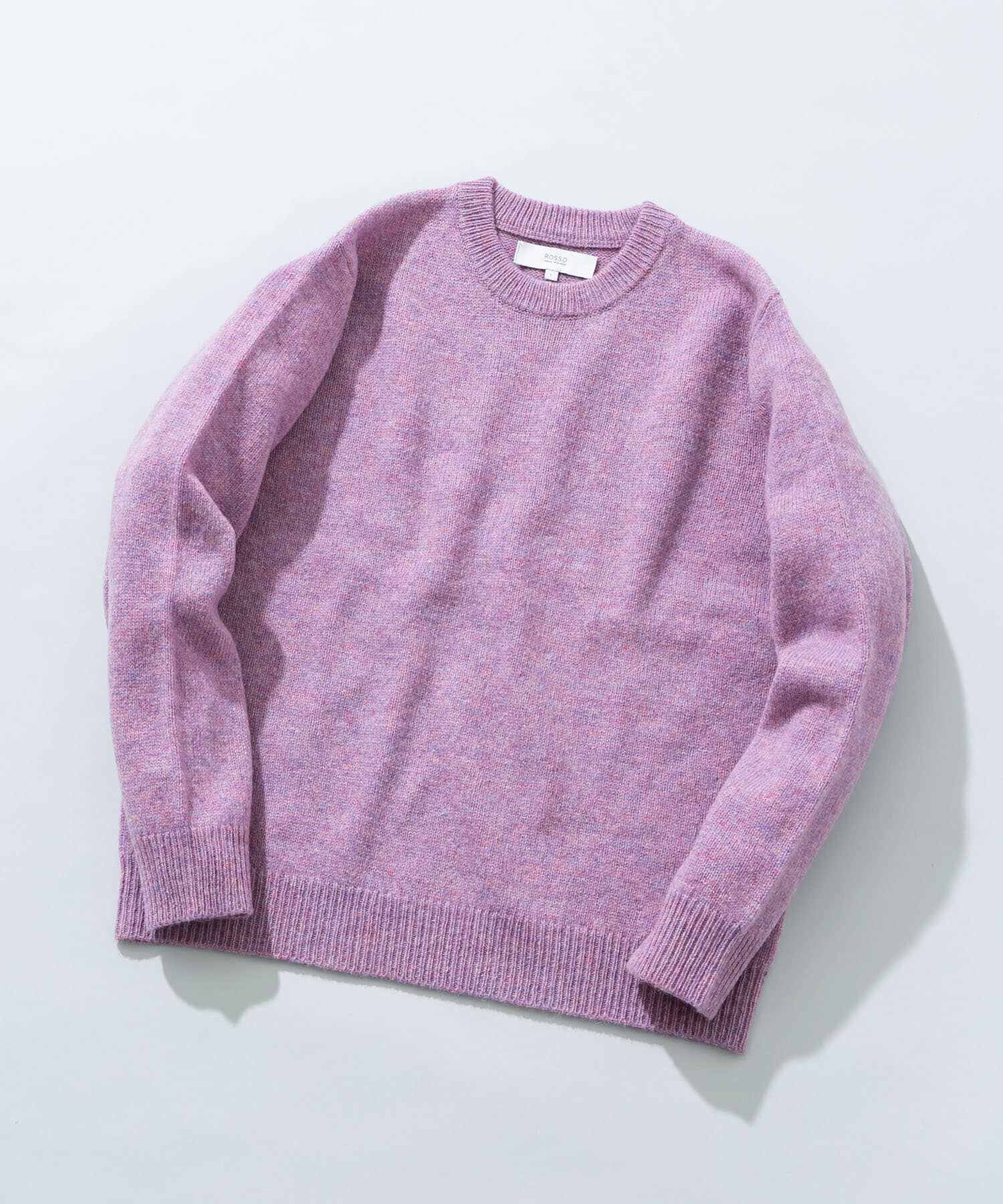 URBAN RESEARCH ROSSO「『XLサイズあり』シェットランドウールクルーネックニット」|ニット・セーター|