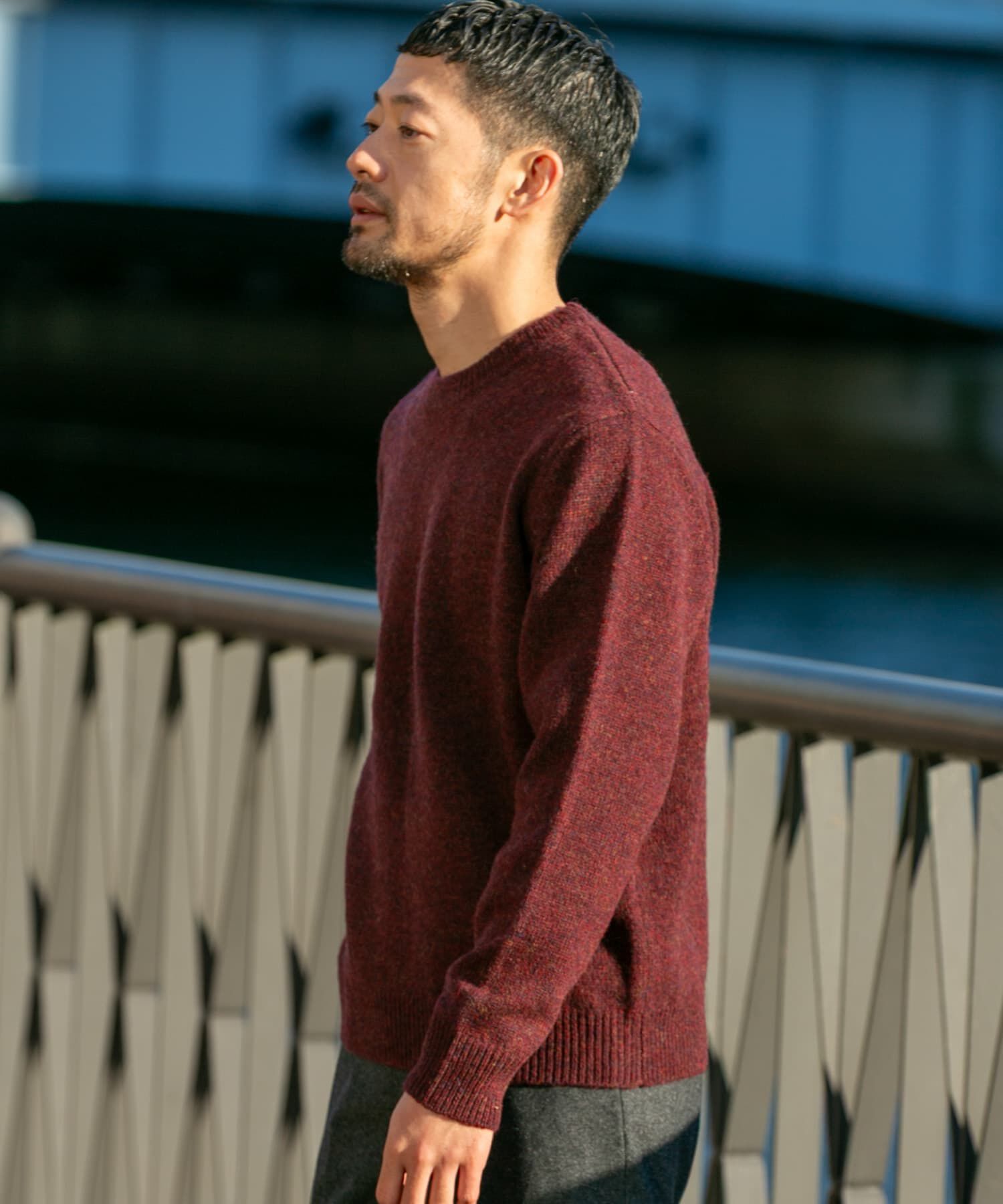 URBAN RESEARCH ROSSO「『XLサイズあり』シェットランドウールクルーネックニット」|ニット・セーター|