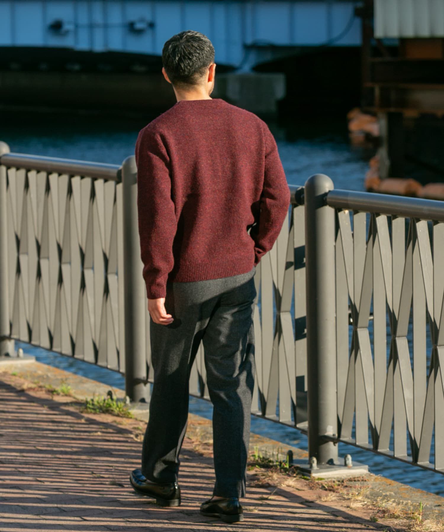 URBAN RESEARCH ROSSO「『XLサイズあり』シェットランドウールクルーネックニット」|ニット・セーター|