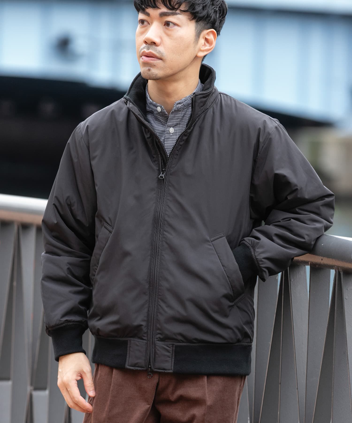 URBAN RESEARCH ROSSO「『XLサイズあり』NOUVELLE中綿スタンドブルゾン」|ブルゾン・スタジャン|