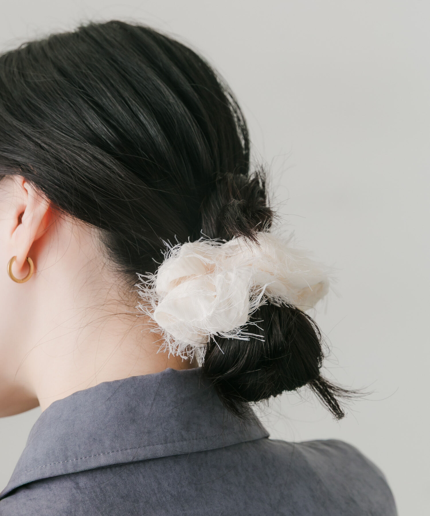 SMELLY「シアーフリンジシュシュ」|ヘアゴム・シュシュ|